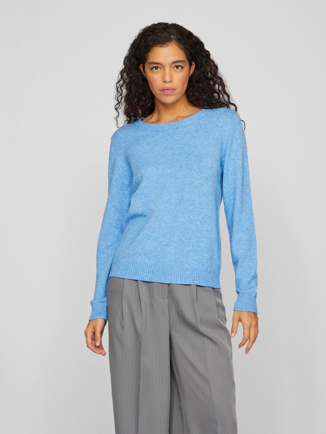VIRIL Pullover - Blissful Blue - VERO MODA & VILA Bergvik